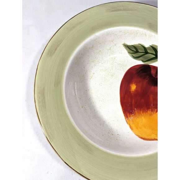 Cambridge Potteries Apple Sauce Soup Bowl Vegetable Serve Ware Hand Painted 9-in - Picture 3 of 5